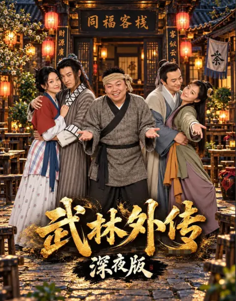 都市情感题材短剧海报，一男两女同框